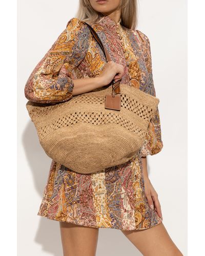 Manebí Woven Shopper Bag, - Natural