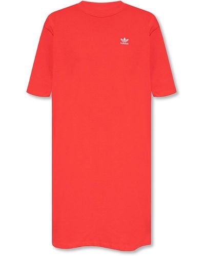 adidas Originals Dress With Logo - Red