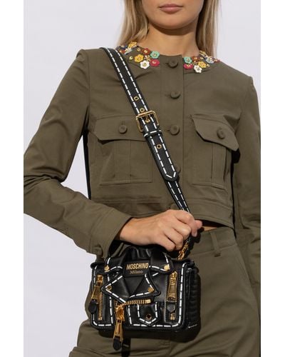 Moschino Shoulder Bag From The '40Th Anniversary' Collection - Gray