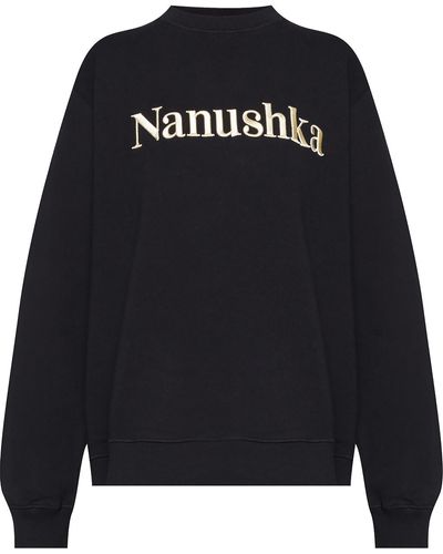 Nanushka Sweatshirt With Logo - Black