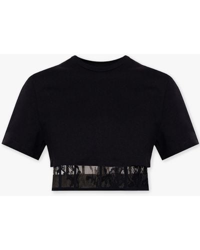 Alexander McQueen Two-Layered Corset T-Shirt - Black