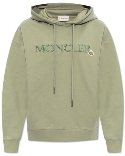 Moncler Hoodie With Logo, - Green