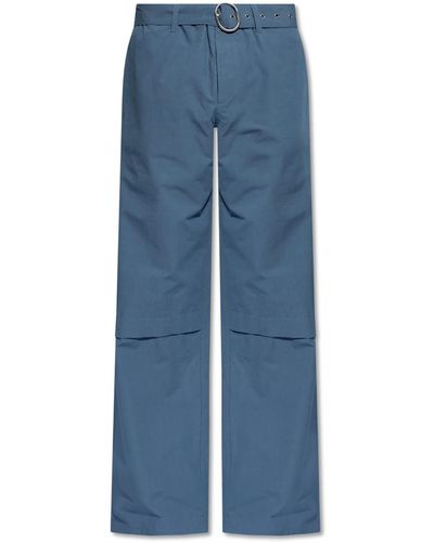 Jil Sander Loose Fit Trousers - Blue