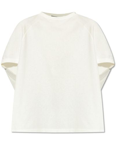 Fabiana Filippi Oversize Cotton T-shirt, - White