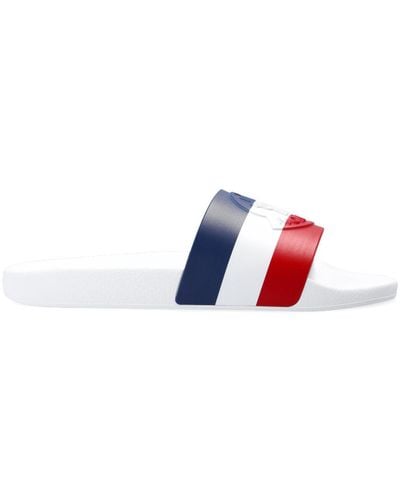 Moncler 'basile' Rubber Slides - White