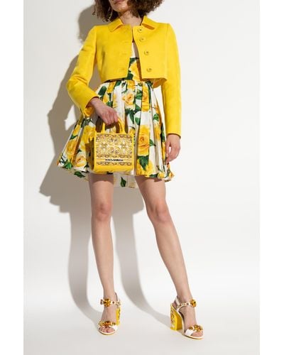 Dolce & Gabbana `dg Daily Mini` Shopper Bag, - Yellow