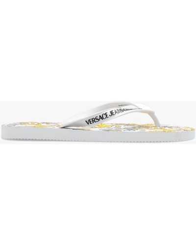 Versace Branded Slides - White