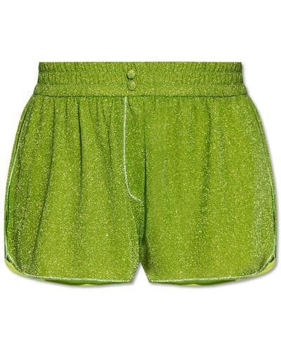 Oséree Shorts With Lurex Yarn, - Green