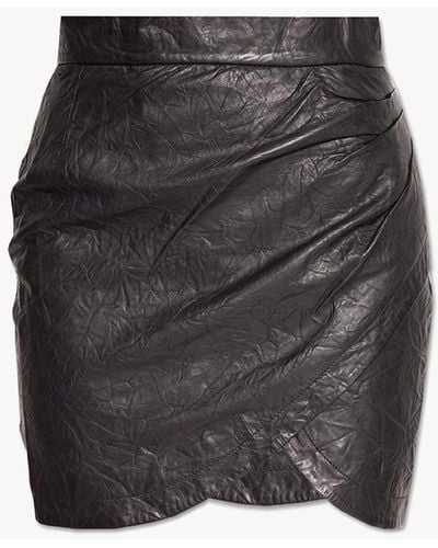 Zadig & Voltaire ‘Julipe’ Leather Skirt - Black