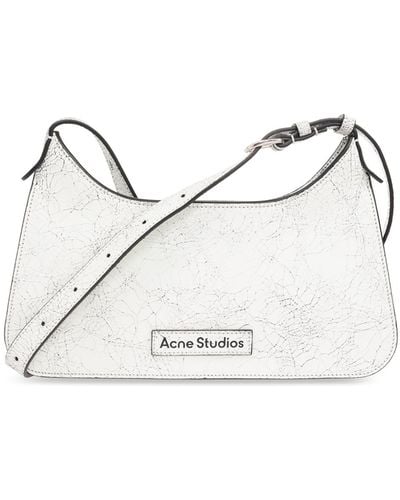 Acne Studios Shoulder Bag With Logo, - White