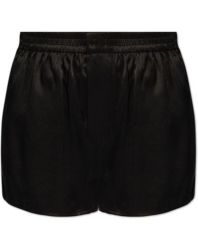Alexander Wang Silk Shorts, - Black