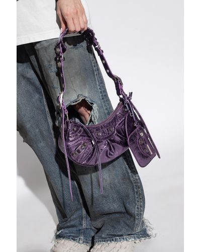 Balenciaga ‘Le Cagole Xs’ Shoulder Bag - Purple