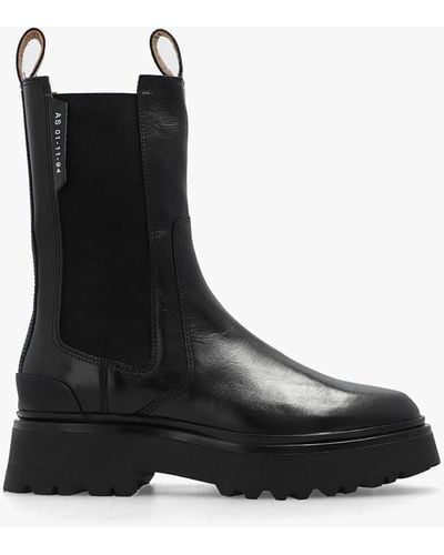 AllSaints 'amber' Leather Ankle Boots, - Black