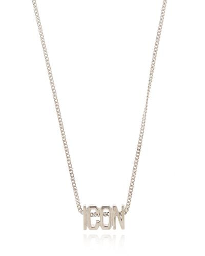 DSquared² Necklace With Logo - White