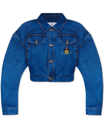Vivienne Westwood Short Denim Jacket - Blue