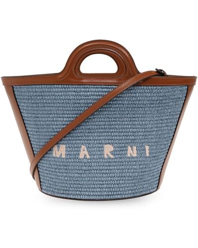 Marni 'tropicalia' Shopper Bag, - Blue