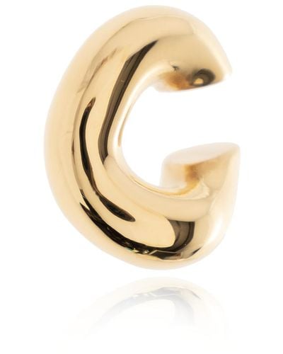 Balenciaga Brass Ear Cuff, - Metallic