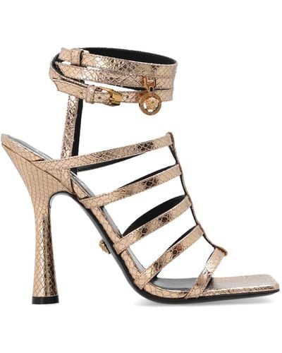 Versace Heeled Sandals, - White