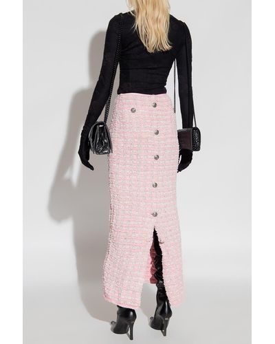 Balenciaga Patterned Skirt, ' - Pink