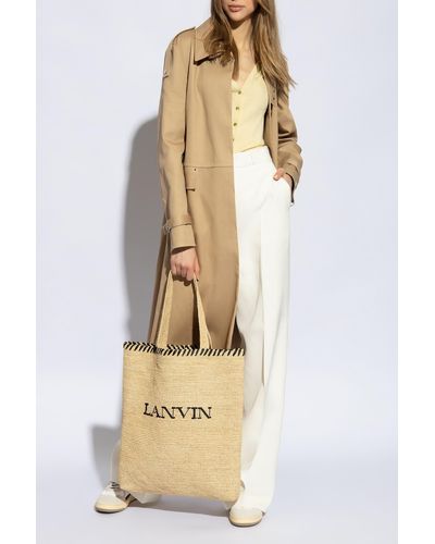 Lanvin Cotton Coat, - Natural