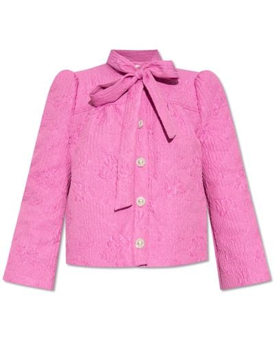 Custommade• 'guiseppa' Jacquard Jacket, - Pink
