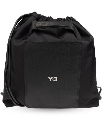 Y-3 Backpack With Logo, - Black