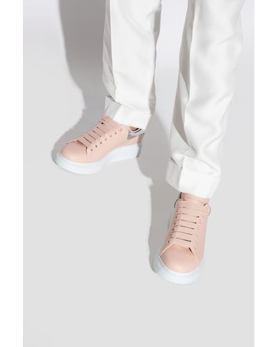 Alexander McQueen Leather Sneakers, - Pink