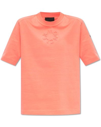 Moncler Cotton T-shirt, - Pink