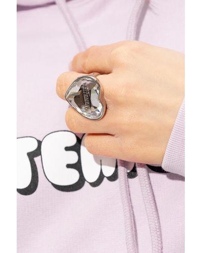 Vetements Heart-Shaped Ring - Pink
