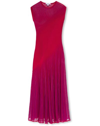 Alaïa Ribbed Dress - Purple