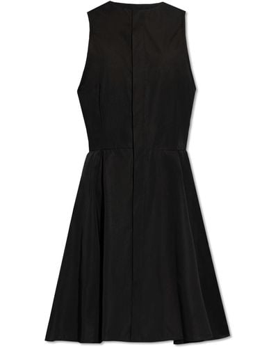 Ami Paris Sleeveless Dress, - Black
