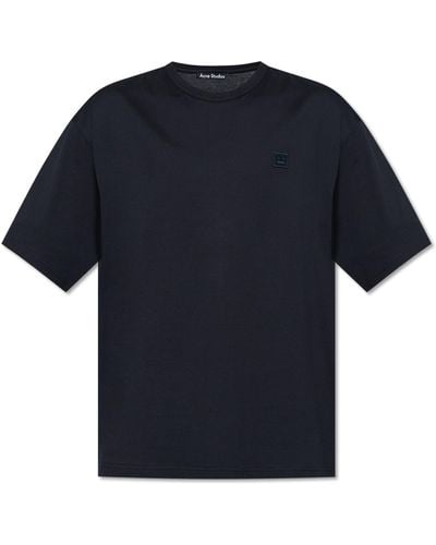 Acne Studios T-shirt With Logo, - Blue