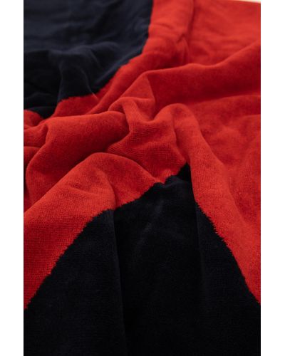 Y-3 Towel With Logo - Red