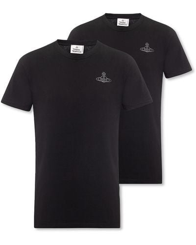 Vivienne Westwood Branded T-Shirt Two-Pack - Black