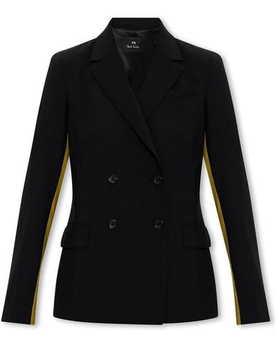 PS by Paul Smith Double-Breasted Blazer - Black
