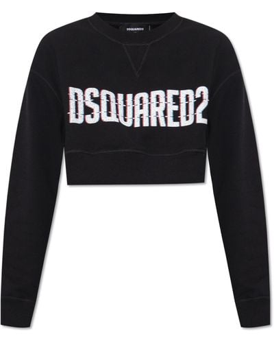 DSquared² Cropped Sweatshirt - Black