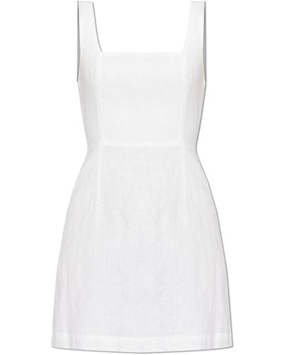 Posse Linen Dress 'skyla', - White
