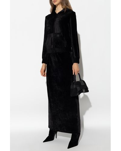 Balenciaga Velour Skirt - Black