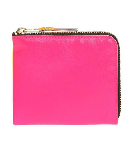 Comme des Garçons Leather Wallet - Pink