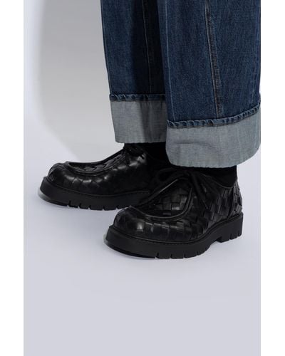 Bottega Veneta ‘Haddock’ Leather Shoes - Black