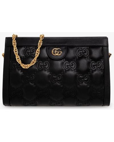 Gucci 'GG Matelasse' Shoulder Bag - Black