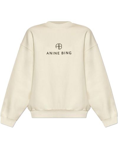 Anine Bing Sweatshirt With Logo - Natural