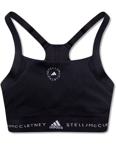 adidas By Stella McCartney Adidas Stella Mccartney Sports Bra With Logo, - Black