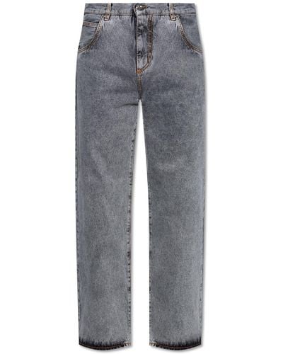 Etro Straight Leg Jeans - Grey