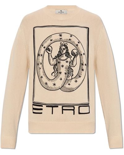 Etro Cotton Sweater, - Natural