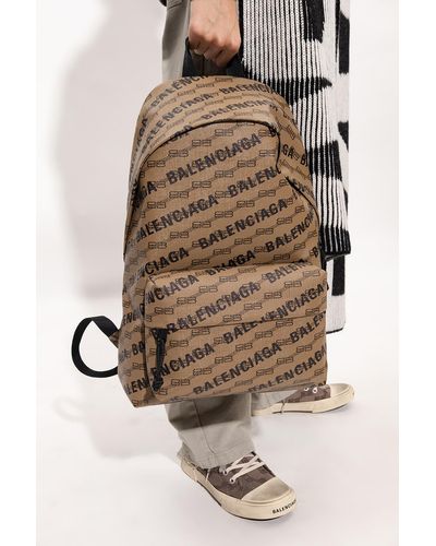 Balenciaga 'signature Medium' Backpack - Brown
