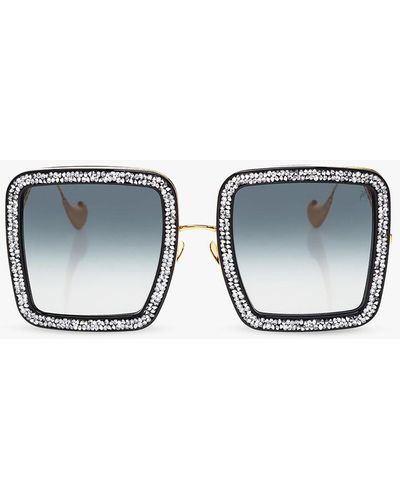 Anna-Karin Karlsson White Moon Black Limited 1st Edition Sunglasses and Gold 56mm