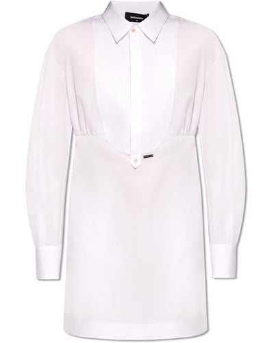 DSquared² Shirt Dress, - White
