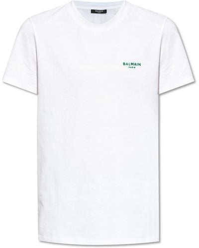 Balmain T-Shirt With Logo - White