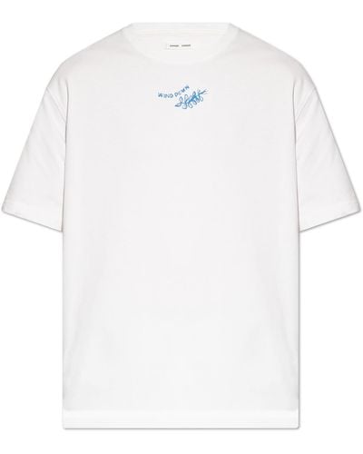 Samsøe & Samsøe 'sawind' Printed T-shirt, - White